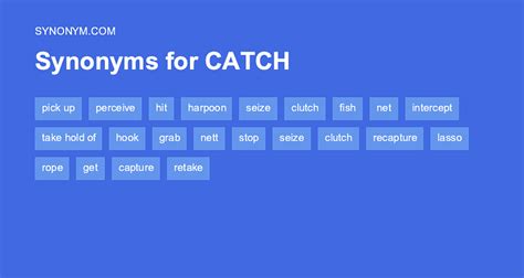 there is a catch synonym